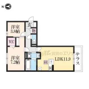エスポワ鹿草【2階】の間取り