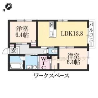 シャーメゾン・K【203号室】の間取り
