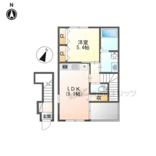 エスポアール?【2階】の間取り