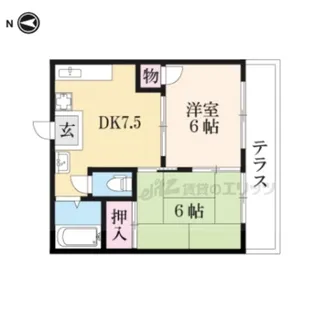 レ・ユニオン・シミズ【2階】の間取り