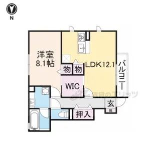 LALUCE B【1階】の間取り