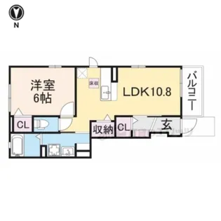 アブニール篠山【1階】の間取り