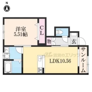 フォルトゥーナ【102号室】の間取り