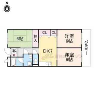 コーポサンライズ【2階】の間取り