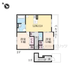 プロムナード椿【2階】の間取り