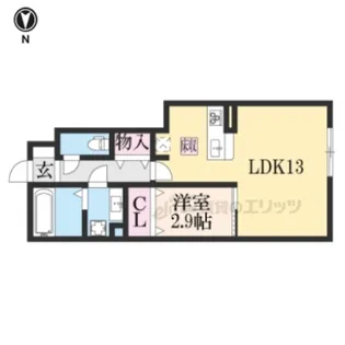 フォルティス【1階】の間取り