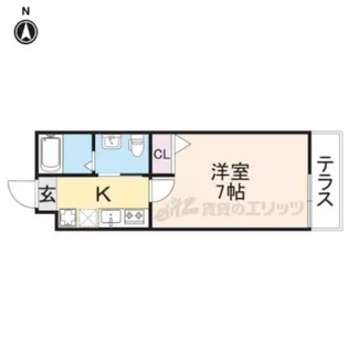 フォルビート五条【1階】の間取り