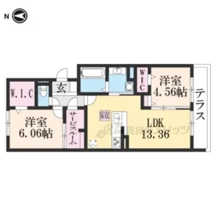 ジラソーレ【1階】の間取り