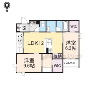 シャーメゾンコンフォーザ【2階】の間取り