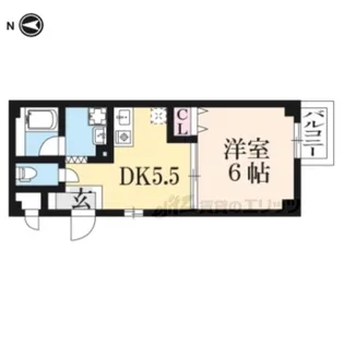 サニーコート西大寺【202号室】の間取り