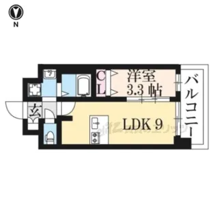 ファステート京都西院パール【6階】の間取り