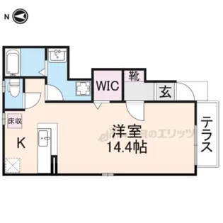 フル タイドK?【101号室】の間取り