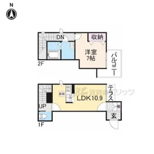 シャーメゾン花水木【101号室】の間取り