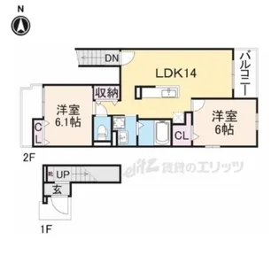 ベルフィオーレ【2階】の間取り