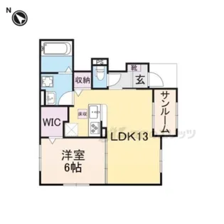 J・ボーノ【101号室】の間取り