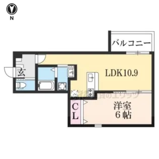 カーサ・パレルモ【3階】の間取り