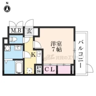 カロ洛西口アネックス【301号室】の間取り