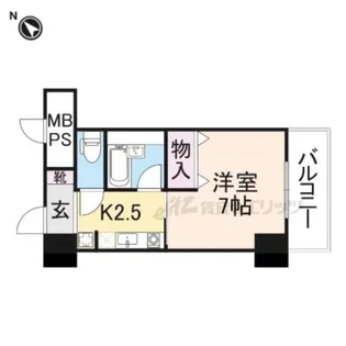 サンタウン竹鼻A【5階】の間取り