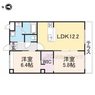 Aries神足【1階】の間取り