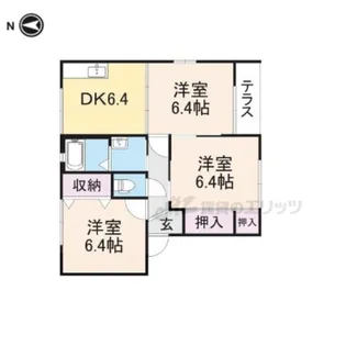 エストヴィル?【1階】の間取り