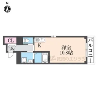 VIVACE大手門【201号室】の間取り