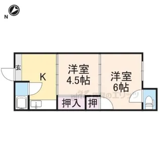 グリーンハイツ【102号室】の間取り