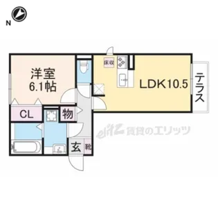 ヴィラシャルマン【2階】の間取り