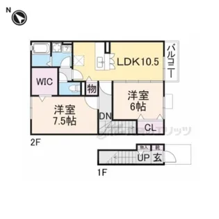 ローズコート杉立 B棟【2階】の間取り