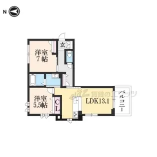 Maple Garden【205号室】の間取り