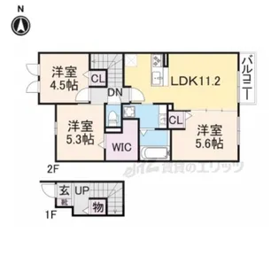 3LDKの間取り画像