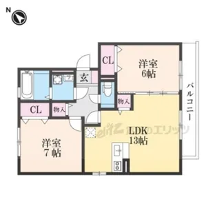 グレイスコート【3階】の間取り