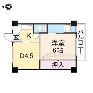 ビレッジハウス加田1号棟【309号室】の間取り