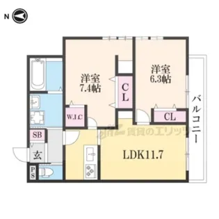 風来夢・フォーシーズンズ【106号室】の間取り
