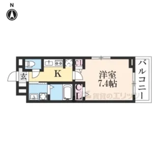 ラフィーネ富野【2階】の間取り