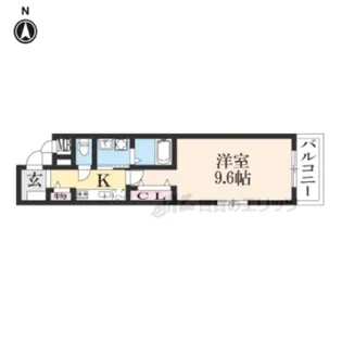 ラフィーネ富野【2階】の間取り