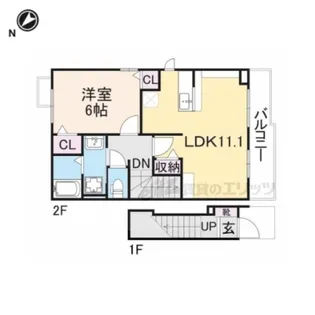 プリムローズ【2階】の間取り