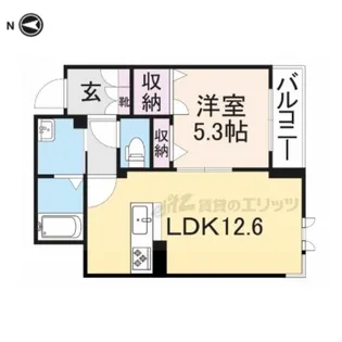 シーズンズ南彦根【203号室】の間取り
