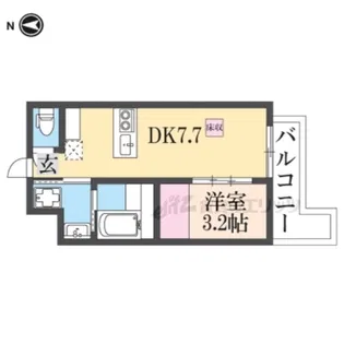 フクダ不動産新大宮マンション【506号室】の間取り
