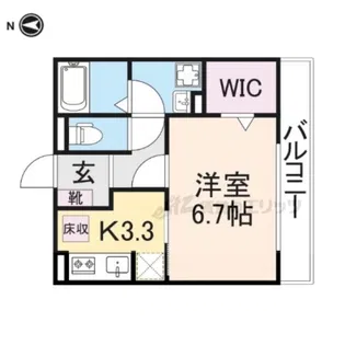 Bizet中筋【1階】の間取り