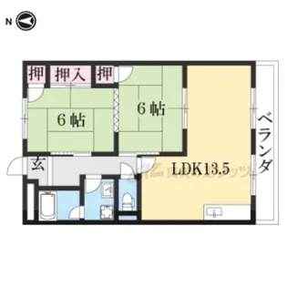 コーポラス無限Ⅰ【3階】の間取り