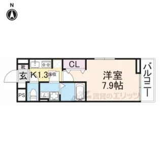 カーサ・ブリッラーレ【1階】の間取り