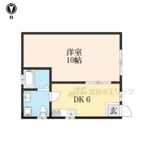 六反田ハイツ【101号室】の間取り