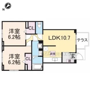 ラビットレジデンス? 【103号室】の間取り