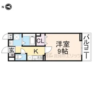 ウエストメゾンA【1階】の間取り