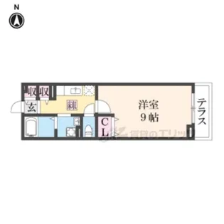 レジデンス芝辻【2階】の間取り