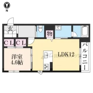 シャーメゾン西朱雀【302号室】の間取り