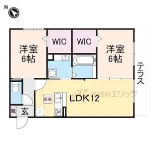 エルコート【201号室】の間取り