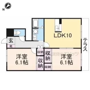 ボナールゲート?【1階】の間取り