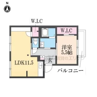 メゾンソワニエB棟【2階】の間取り