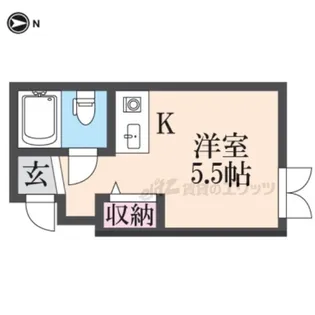 ベレーザ祇園東【301号室】の間取り